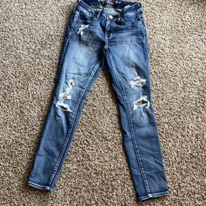 American Eagle Outfitters Jeggings Jeans Blue 4